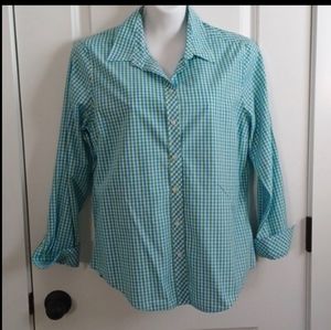 Port Authority Gingham Long Sleeve Shirt- SizeXL